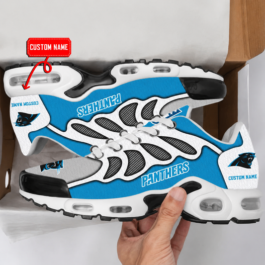 LIMITED EDITION - NEW CUSTOMIZED NFL23 CLP CAROLINA PANTHERS AIR MAX PLUS SNEAKERS