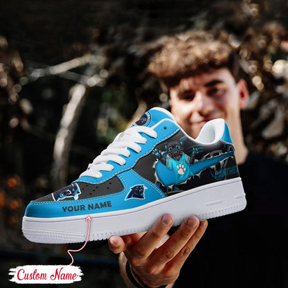 LIMITED EDITION - NEW CUSTOMIZED NFL23 CLP CAROLINA PANTHERS AF1 SNEAKERS