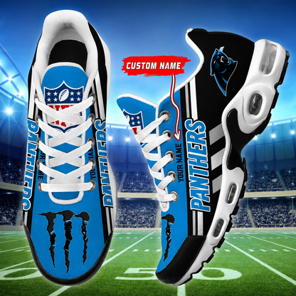LIMITED EDITION - NEW CUSTOMIZED NFL23 CLP CAROLINA PANTHERS AIR MAX PLUS SNEAKERS