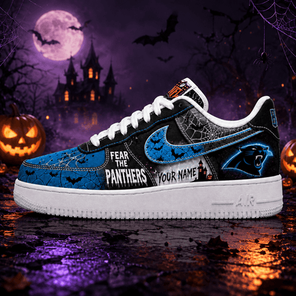 [SPECIAL OFFER] NEW CUSTOMIZED NFL23 CLP CAROLINA PANTHERS HALLOWEEN AF1 SHOES