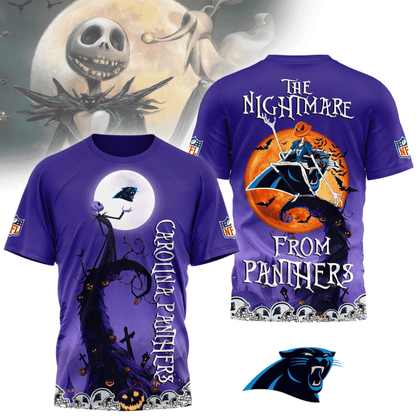 [SPECIAL OFFER] NEW CUSTOMIZED NFL23 CLP CAROLINA PANTHERS HALLOWEEN THE NIGHTMARE APPAREL