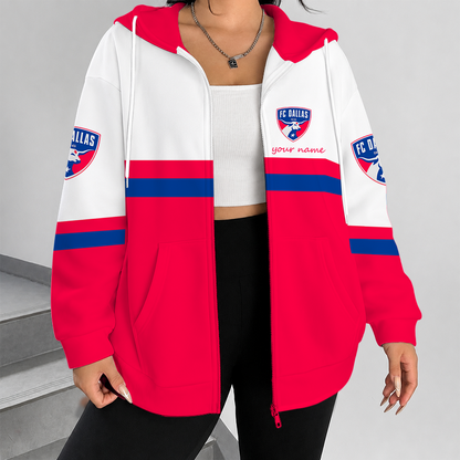 [FAN EXCLUSIVE] NEW CUSTOMIZED MLS23 FCD FC DALLAS ZIP HOODIE