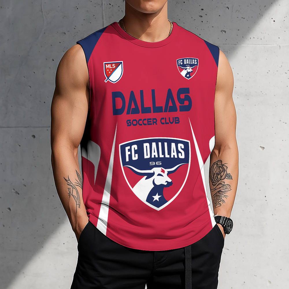 LIMITED EDITION - NEW CUSTOMIZED MLS23 FCD DALLAS TANK TOP & GYM SHIRT