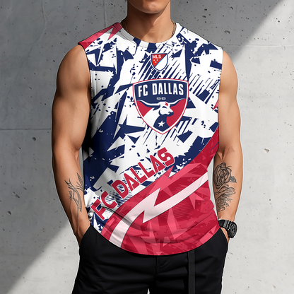 POPULAR NOW - NEW CUSTOMIZED MLS23 FCD FC DALLAS TANK TOP & GYM SHIRT