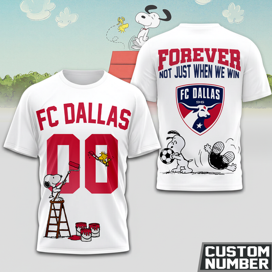 ENDING TODAY - NEW CUSTOMIZED MLS23 FCD FC DALLAS x SNOOPY HOODIE, T-SHIRTS, ZIP HOODIE, SWEATSHIRTS & POLO