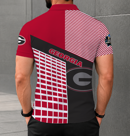 VIRAL EDITION - NEW CUSTOMIZED NCAA CWS23 GEB GEORGIA BULLDOGS POLO SHIRT