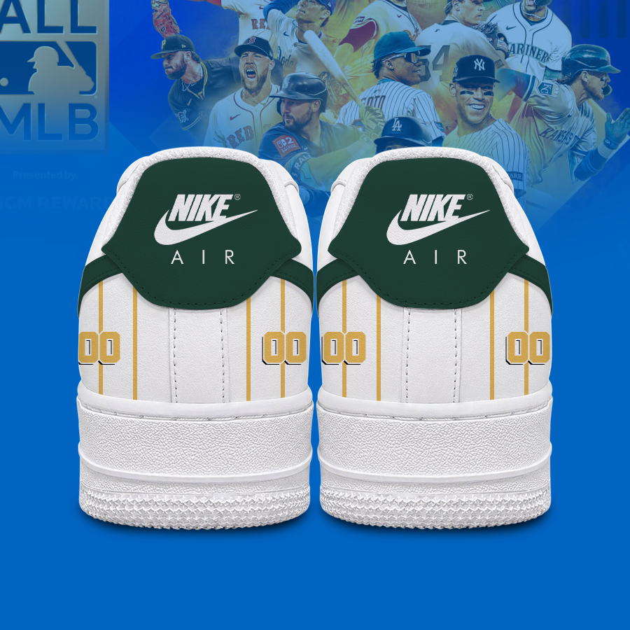 [FLASH SALE] NEW CUSTOMIZED MLB23 OAS OAKLAND ATHLETICS AF1 SHOES