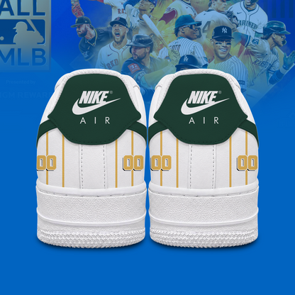 [FLASH SALE] NEW CUSTOMIZED MLB23 OAS OAKLAND ATHLETICS AF1 SHOES