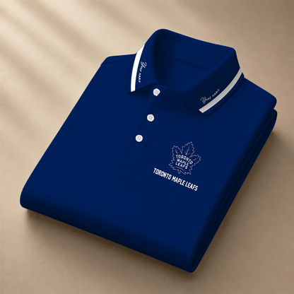 [SUPER SALE] NEW CUSTOMIZED NHL23 TML TORONTO MAPLE LEAFS POLO SHIRT