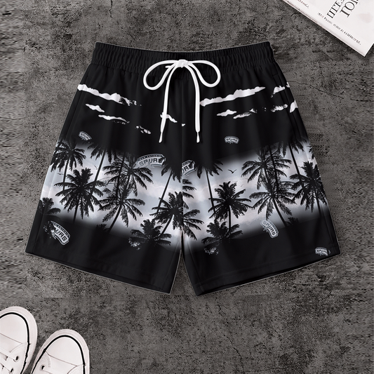 LIMITED EDITION - NEW CUSTOMIZED NBA23 SAS SAN ANTONIO SPURS SHORT PANTS