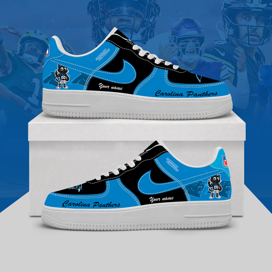 [SPECIAL OFFER] NEW CUSTOMIZED NFL23 CLP CAROLINA PANTHERS AF1 SHOES