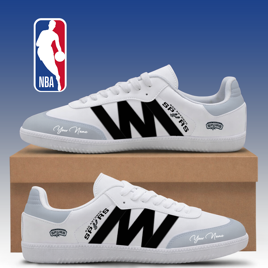 LIMITED EDITION - NEW CUSTOMIZED NBA23 SAS SAN ANTONIO SPURS CLASSIC SNEAKERS