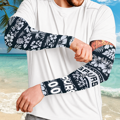 [HOT DEAL] NEW CUSTOMIZED NBA23 SAS SAN ANTONIO SPURS SUN ARM SLEEVES