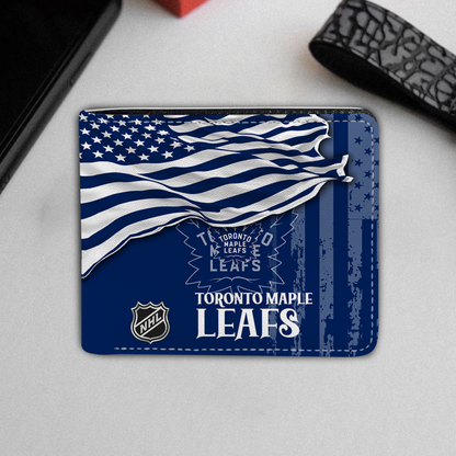 [SUPER SALE ] NEW CUSTOMIZED NHL23 TML TORONTO MAPLE LEAFS LEATHER WALLET