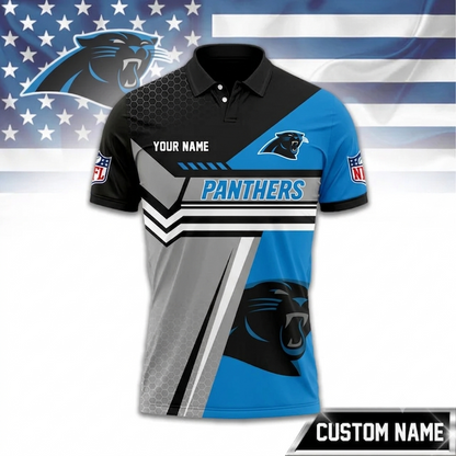 SPECIAL EDITION - NEW CUSTOMIZED NFL23 CLP CAROLINA PANTHERS POLO SHIRT, ZIP POLO SHIRT & T-SHIRTS