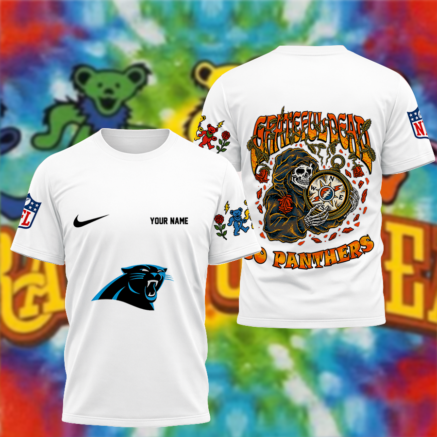 [SPECIAL OFFER] NEW CUSTOMIZED NFL23 CLP CAROLINA PANTHERS x GRATEFUL DEAD T-SHIRT, HOODIE, ZIP HOODIE