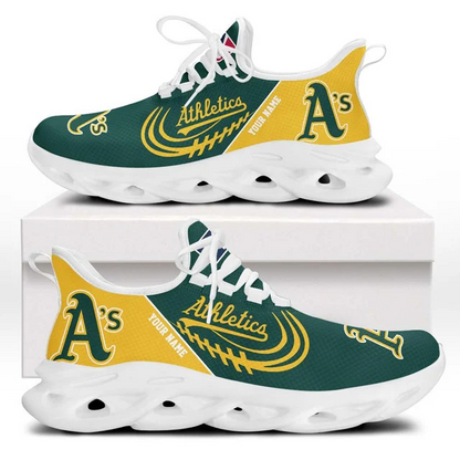 LIMITED EDITION - NEW CUSTOMIZED MLB23 OAS OAKLAND ATHLETICS PREMIUM CLUNKY SNEAKERS
