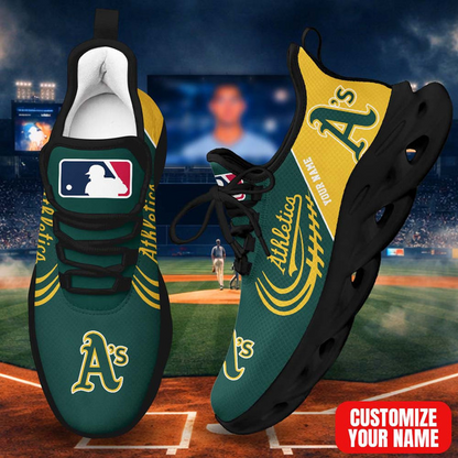 LIMITED EDITION - NEW CUSTOMIZED MLB23 OAS OAKLAND ATHLETICS PREMIUM CLUNKY SNEAKERS