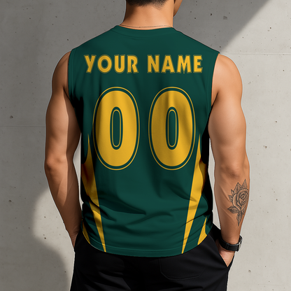 LIMITED EDITION - NEW CUSTOMIZED MLB23 OAS OAKLAND ATHLETICS MEN'S GYM SHIRT