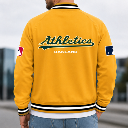 [FLASH SALE] NEW CUSTOMIZED MLB23 OAS OAKLAND ATHLETICS MULTICOLOR MEN'S CASUAL JACKET