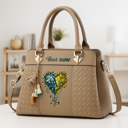 LIMITED EDITION - NEW CUSTOMIZED MLB23 OAS OAKLAND ATHLETICS ZIP HANDBAG MULTICOLOR