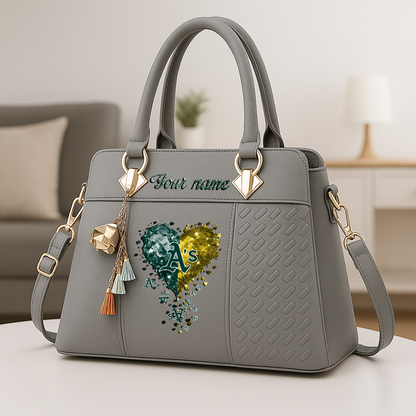 LIMITED EDITION - NEW CUSTOMIZED MLB23 OAS OAKLAND ATHLETICS ZIP HANDBAG MULTICOLOR