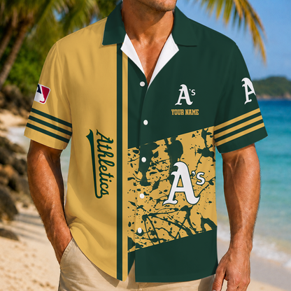 LIMITED EDITION - NEW CUSTOMIZED MLB23 OAS OAKLAND ATHLETICS UNISEX HAWAIIAN SHIRT