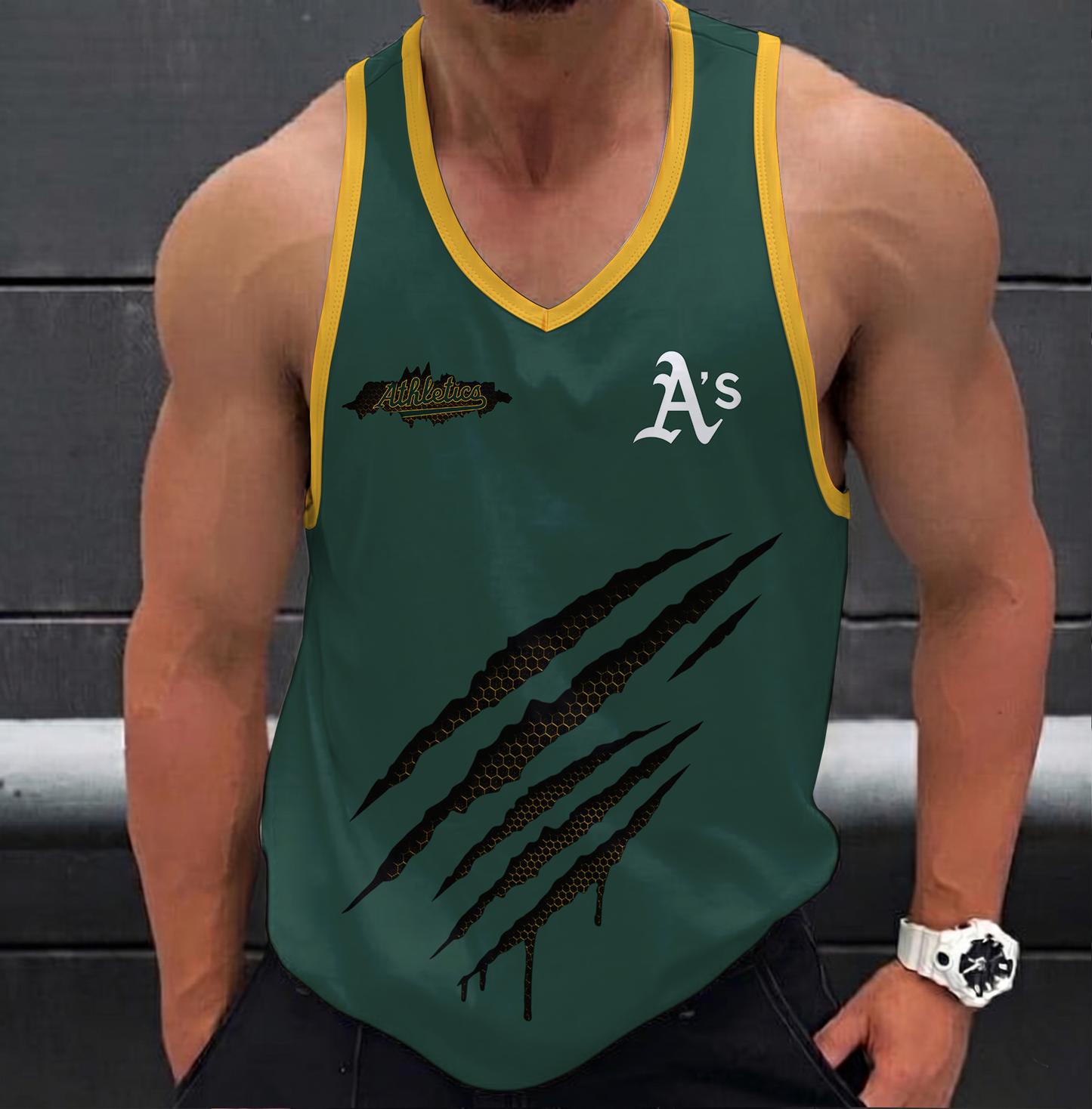 VIRAL EDITION - NEW CUSTOMIZED MLB23 OAKLAND ATHLETICS UNISEX TANK TOP