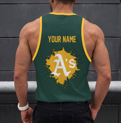 VIRAL EDITION - NEW CUSTOMIZED MLB23 OAKLAND ATHLETICS UNISEX TANK TOP
