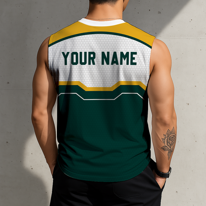 LIMITED EDITION - NEW CUSTOMIZED MLB23 OAS OAKLAND ATHLETICS MEN'S GYM SHIRT