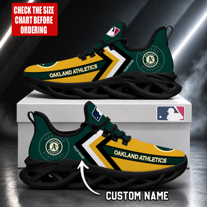 LIMITED EDITION - NEW CUSTOMIZED MLB23 OAS OAKLAND ATHLETICS MAX SOUL SHOES