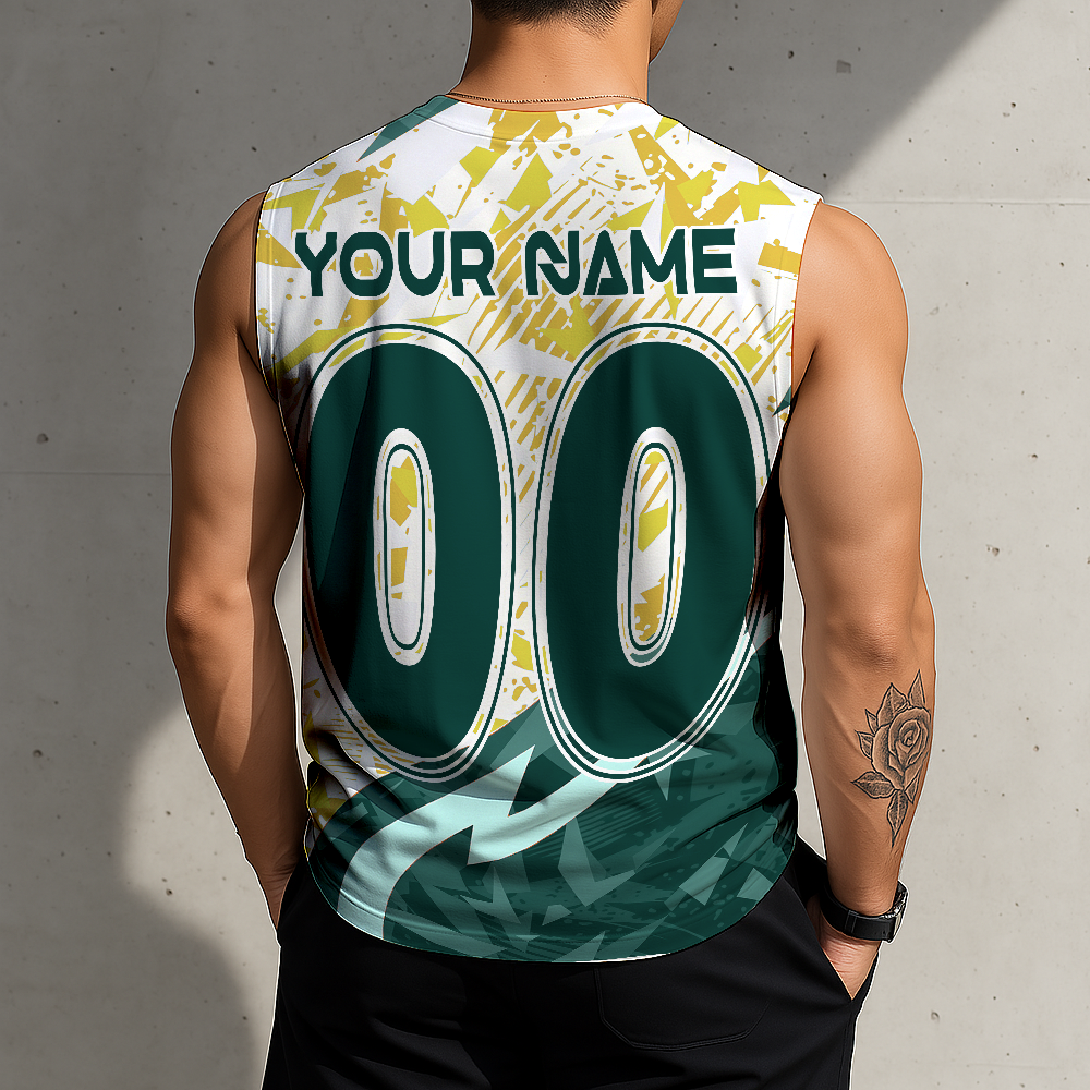 LIMITED EDITION - NEW CUSTOMIZED MLB23 OAS OAKLAND ATHLETICS TANKTOP & GYM SHIRT