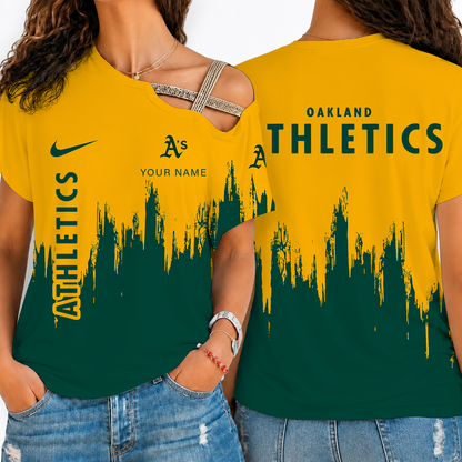 [FLASH SALE] NEW CUSTOMIZED MLB23 OAS OAKLAND ATHLETICS SHOULDER SHIRT
