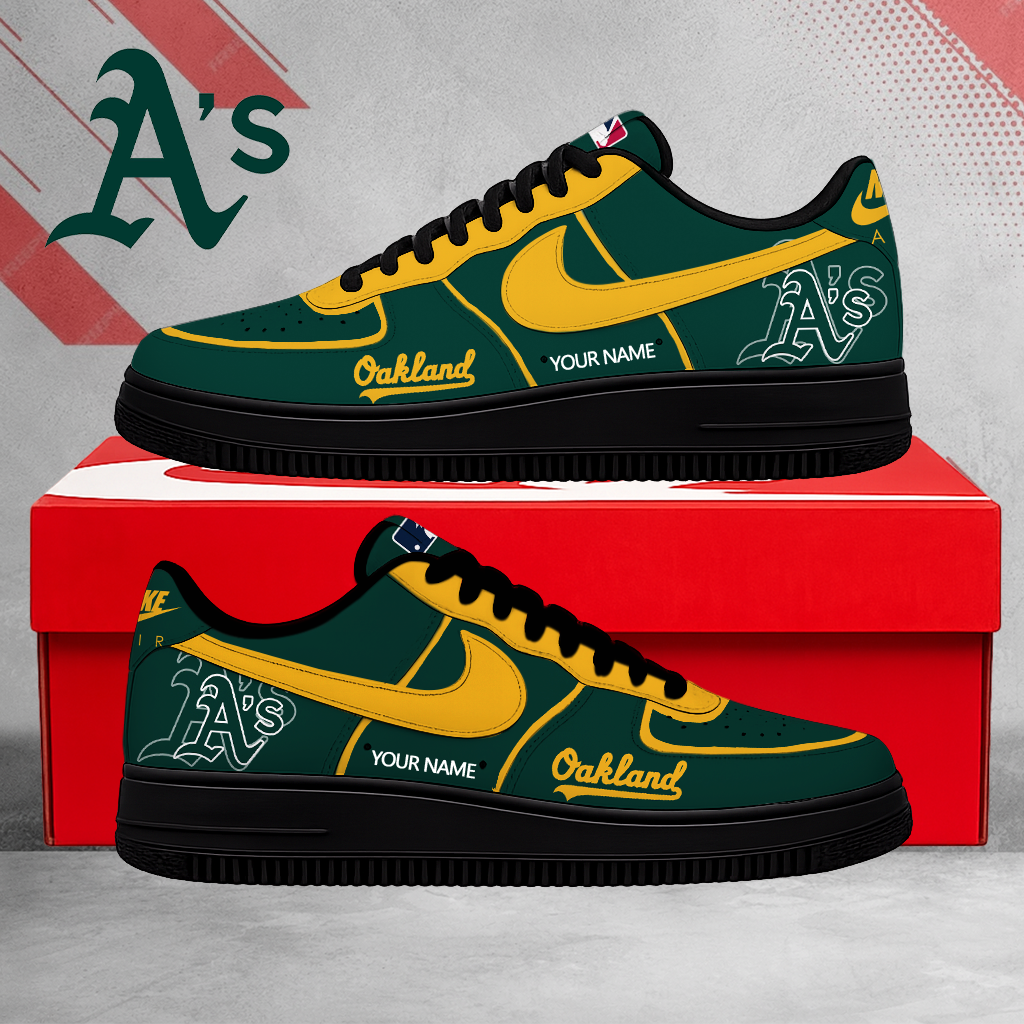 SPECIAL EDITION - NEW CUSTOMIZED MLB23 OAS OAKLAND ATHLETICS AF1 SHOES