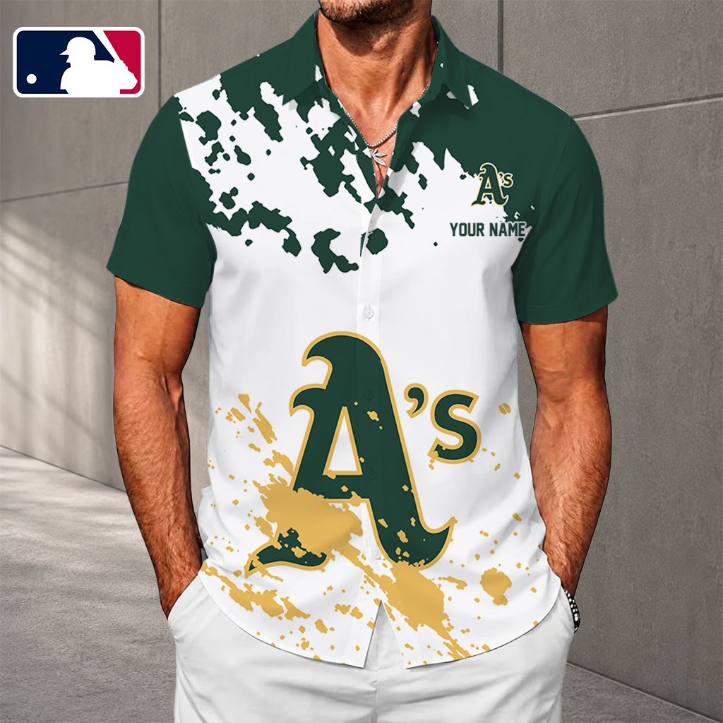 LIMITED EDITION - NEW CUSTOMIZED MLB23 OAS OAKLAND ATHLETICS UNISEX HAWAIIAN SHIRT