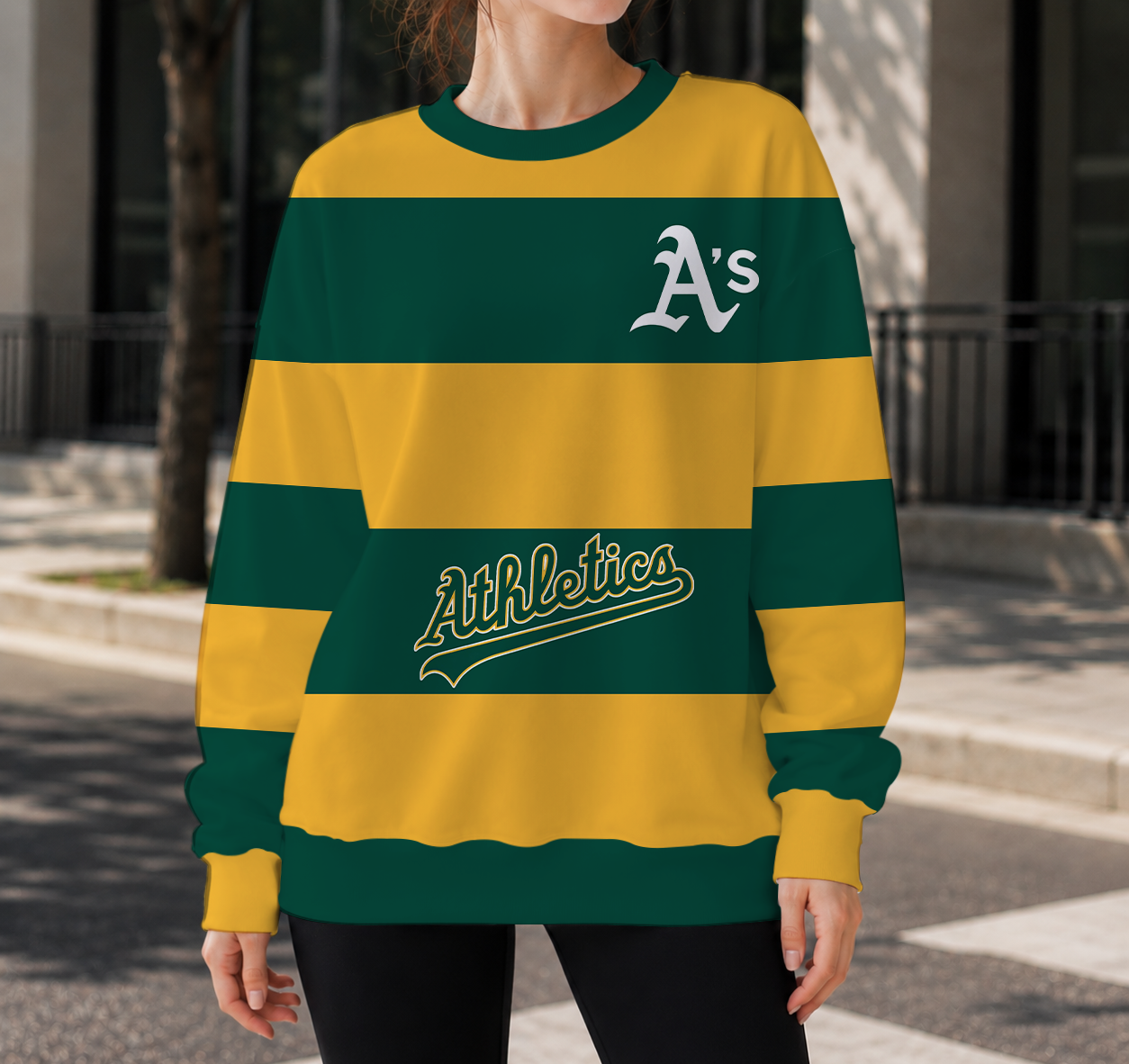 LIMITED EDITION - NEW CUSTOMIZED MLB23 OAS OAKLAND ATHLETICS UNISEX SWEATSHIRT