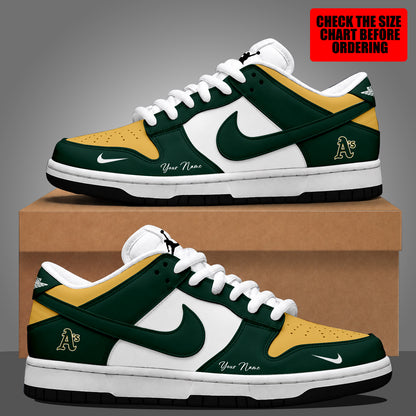 [FLASH SALE] NEW CUSTOMIZED MLB23 OAS OAKLAND ATHLETICS DUNK LOW SHOES