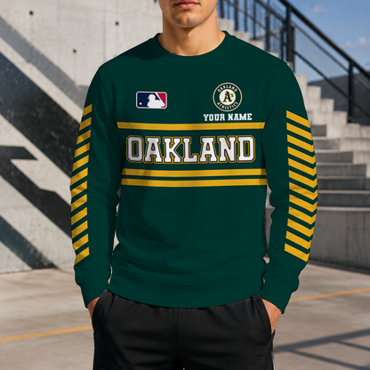 VIRAL EDITION - NEW CUSTOMIZED MLB23 OAS OAKLAND ATHLETICS UNISEX SWEATSHIRT