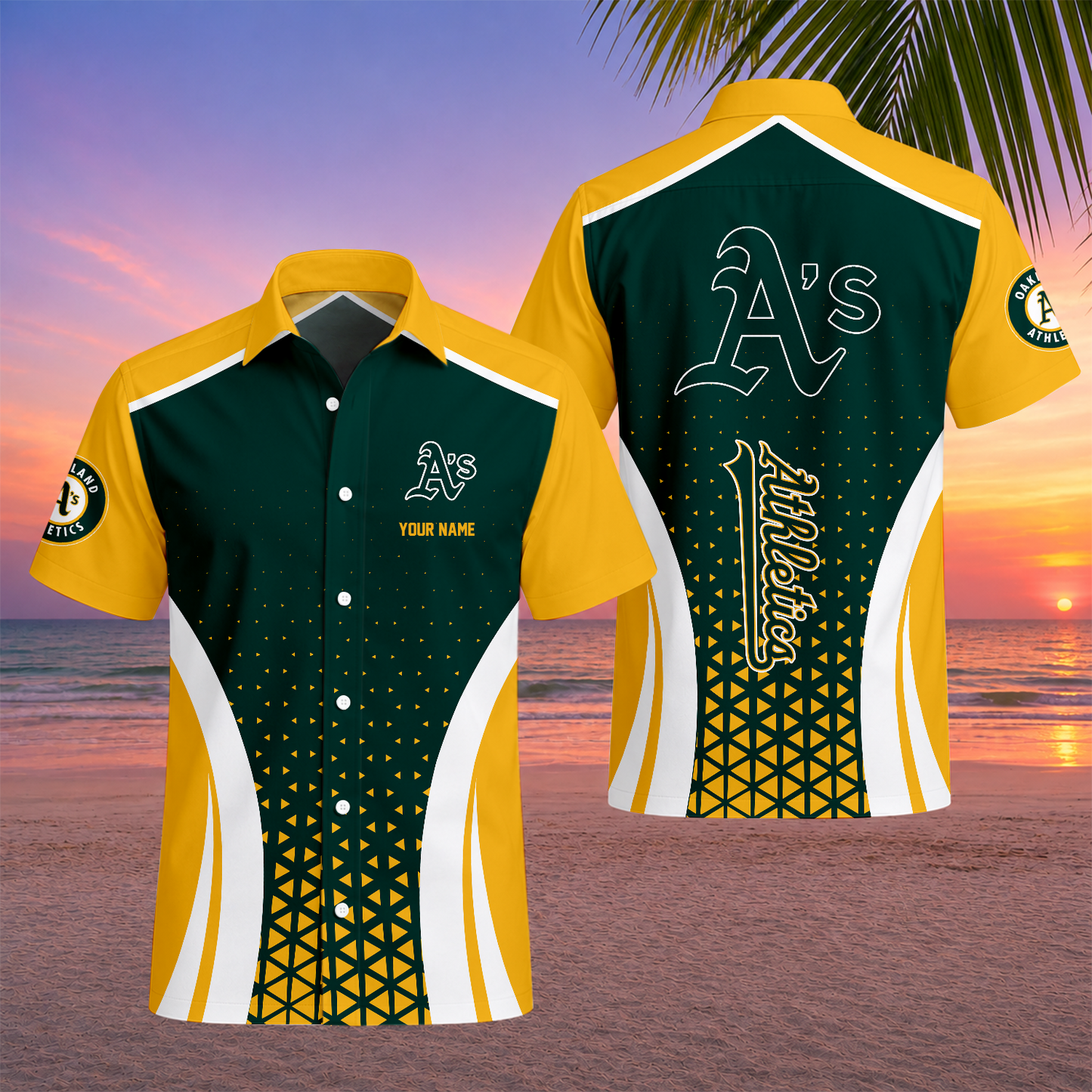 LIMITED EDITION - NEW CUSTOMIZED MLB23 OAS OAKLAND ATHLETICS UNISEX HAWAIIAN SHIRT