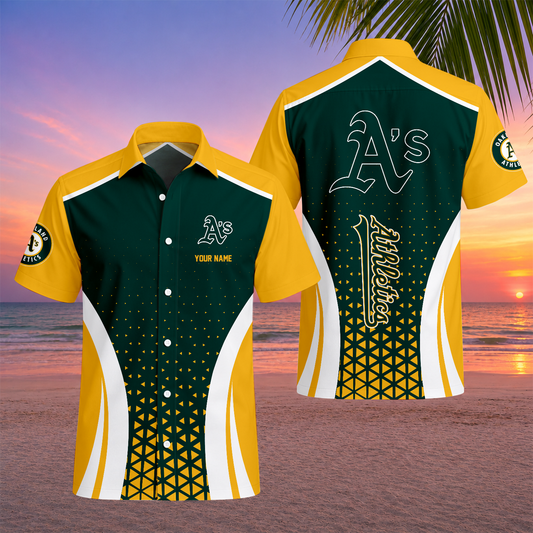 LIMITED EDITION - NEW CUSTOMIZED MLB23 OAS OAKLAND ATHLETICS UNISEX HAWAIIAN SHIRT