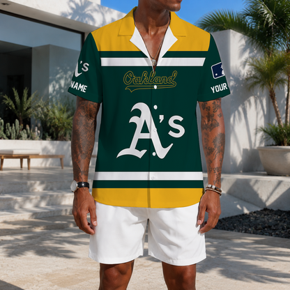 LIMITED EDITION - NEW CUSTOMIZED MLB23 OAS OAKLAND ATHLETICS UNISEX HAWAIIAN SHIRT