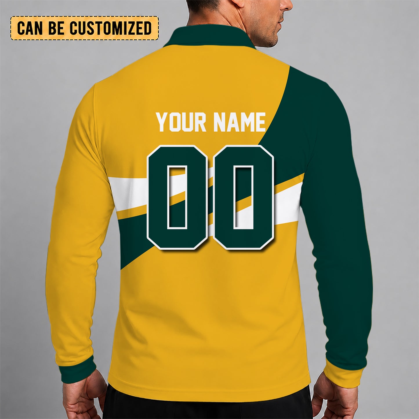 [FLASH SALE] NEW CUSTOMIZED MLB23 OAS OAKLAND ATHLETICS MEN'S LONG SLEEVE POLO