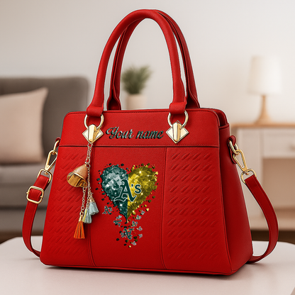 LIMITED EDITION - NEW CUSTOMIZED MLB23 OAS OAKLAND ATHLETICS ZIP HANDBAG MULTICOLOR