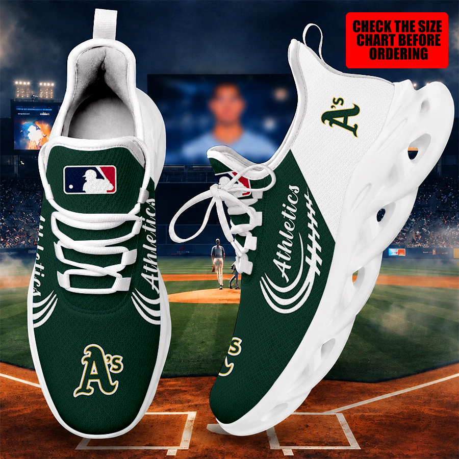 [FLASH SALE] NEW CUSTOMIZED MLB23 OAS OAKLAND ATHLETICS MAX SOUL SHOES