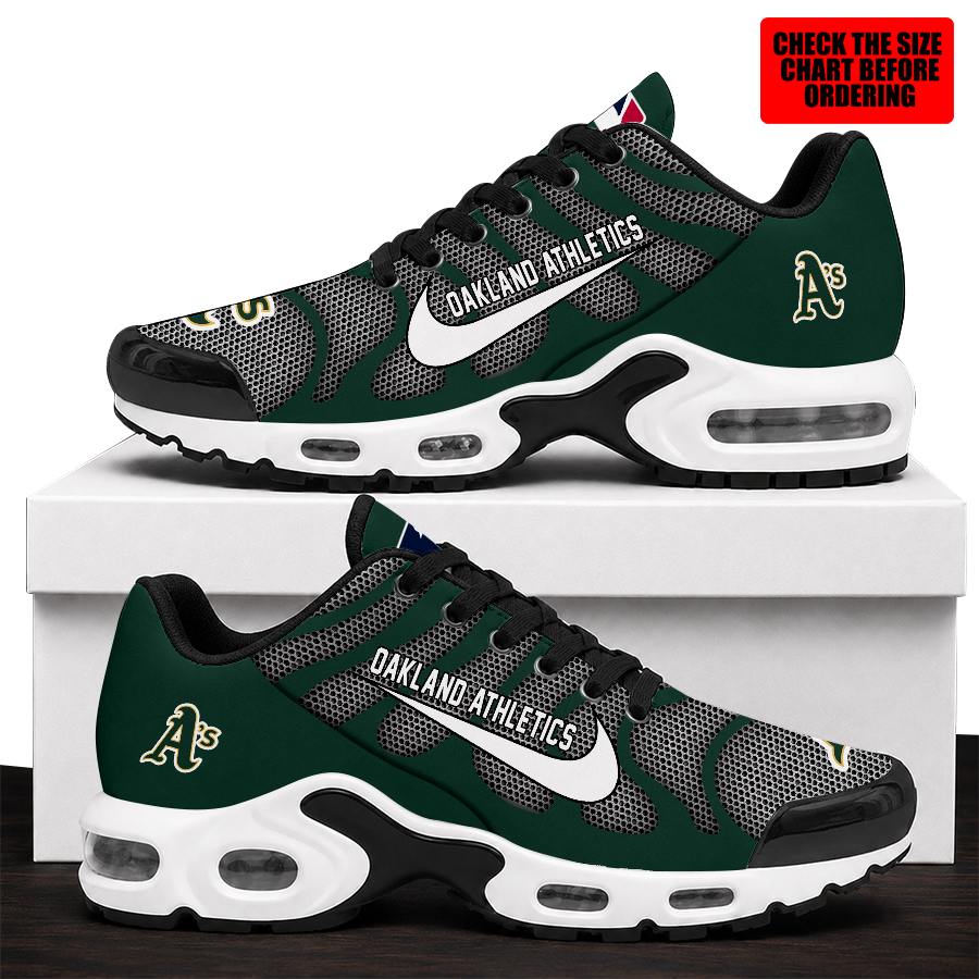 [FLASH SALE] NEW CUSTOMIZED MLB23 OAS OAKLAND ATHLETICS AIR MAX PLUS SNEAKERS