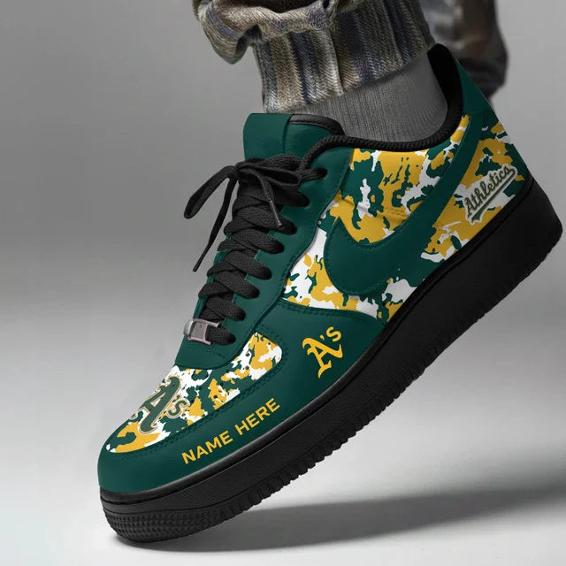 [FLASH SALE] NEW CUSTOMIZED MLB23 OAS OAKLAND ATHLETICS AF1 SHOES