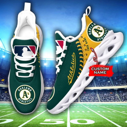 [FLASH SALE] NEW CUSTOMIZED MLB23 OAS OAKLAND ATHLETICS MAX SOUL SHOES