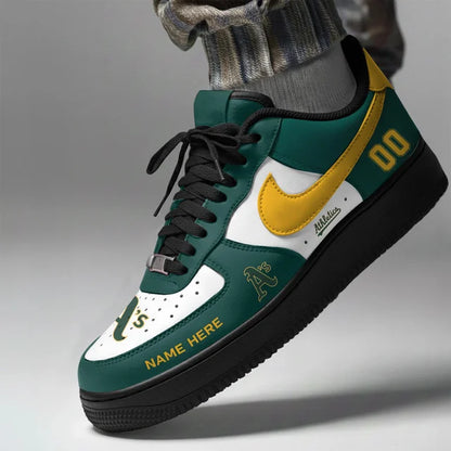 [FLASH SALE] NEW CUSTOMIZED MLB23 OAS OAKLAND ATHLETICS AF1 SHOES