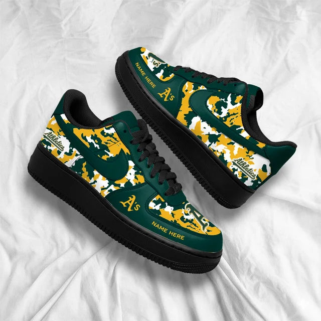 [FLASH SALE] NEW CUSTOMIZED MLB23 OAS OAKLAND ATHLETICS AF1 SHOES