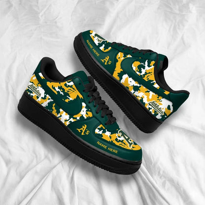 [FLASH SALE] NEW CUSTOMIZED MLB23 OAS OAKLAND ATHLETICS AF1 SHOES